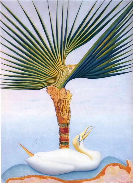 Palm Tree and Bird - Джозеф Стелла