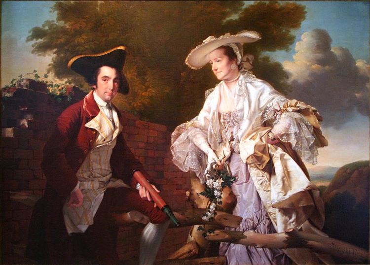 Peter Perez Burdett and his First Wife Hannah, 1765 - Joseph Wright of Derby