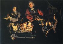 A Philosopher Lecturing on the Orrery - Joseph Wright