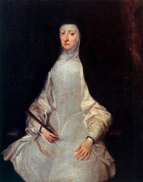 Portrait of Mariana of Austria, 1671 - Хуан Карреньо де Миранда