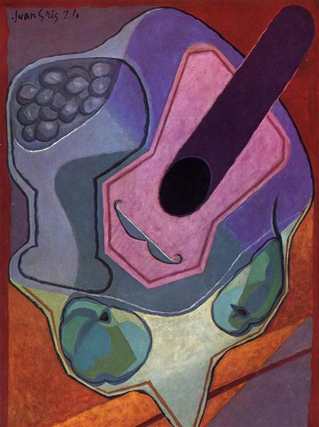 Violin with Fruit, 1924 - Хуан Ґріс