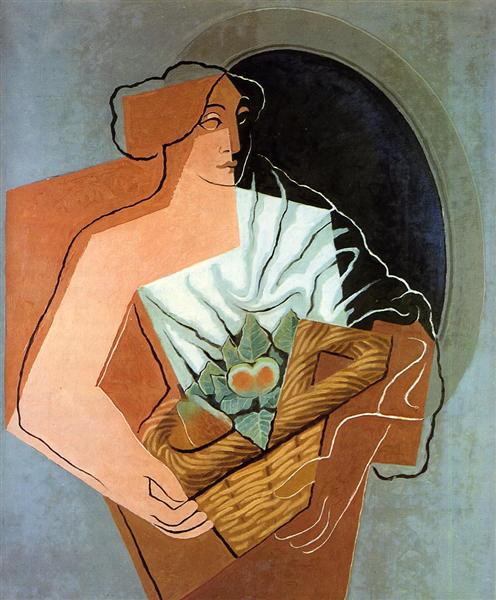 Woman With Basket, 1927 - 胡安·格里斯