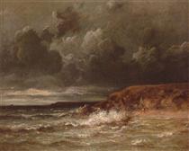 Marine Landscape (The Cape and Dunes of Saint-Quentin) - Jules Dupre