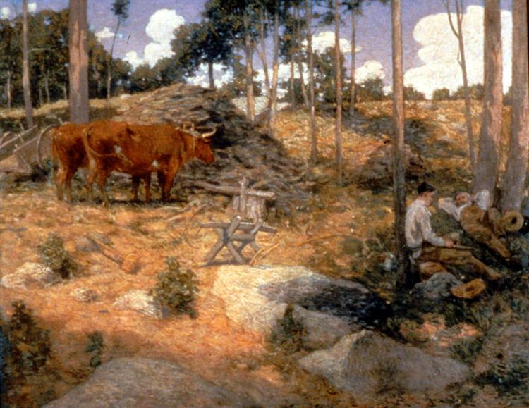 Noonday Rest in New England, 1897 - Джуліан Олден Вейр
