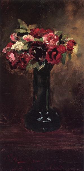 Still Life with Flowers, c.1887 - Julian Alden Weir
