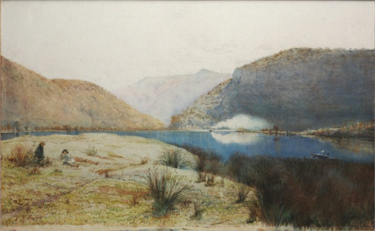 Sentry-box Reach, Hawkesbury River, New South Wales, 1886 - Джулиан Эштон