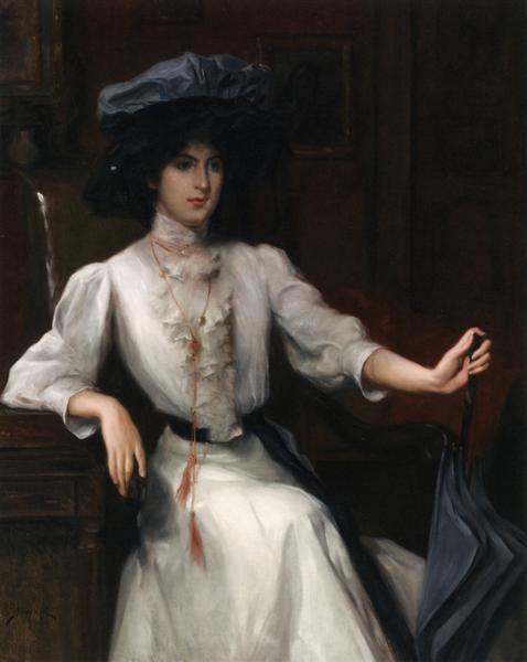 Portrait of a Woman, 1908 - Julius Stewart