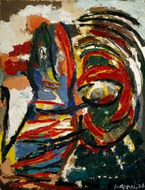 The Crying Crocodile Tries to Catch the Sun - Karel Appel