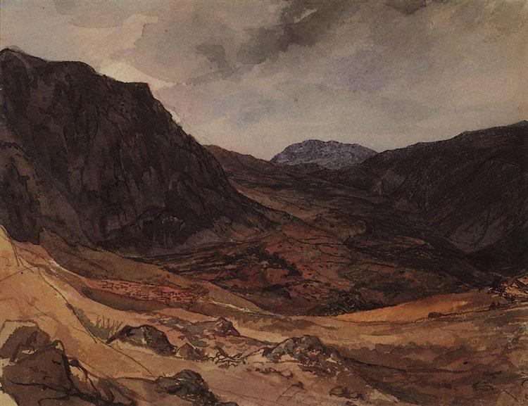 Долина Дельфийская, 1835 - Карл Брюллов