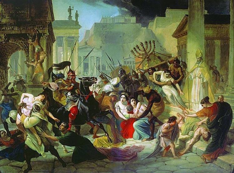 Genserich's Invasion of Rome, 1833 - 1835 - Karl Brioullov