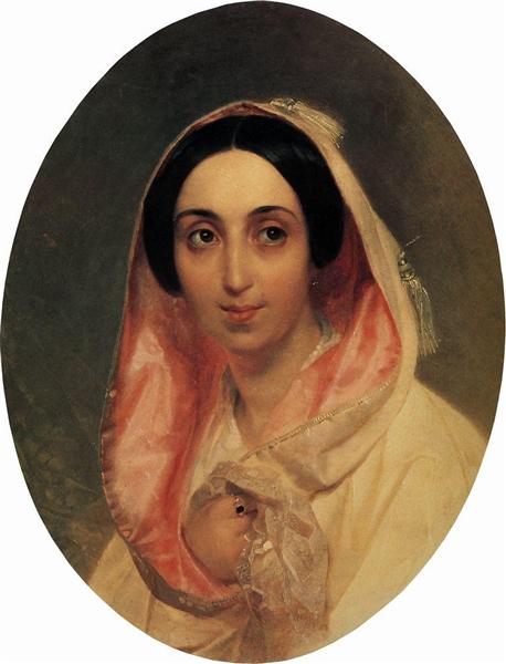 Portrait of Princess A. A. Bagration, 1849 - Karl Briulov