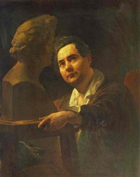 Portrait of Sculptor I. P. Vitaly, 1836 - 1837 - Karl Pawlowitsch Brjullow