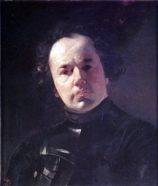 Портрет художника Я.Ф.Яненко, в латах, 1841 - Карл Брюллов
