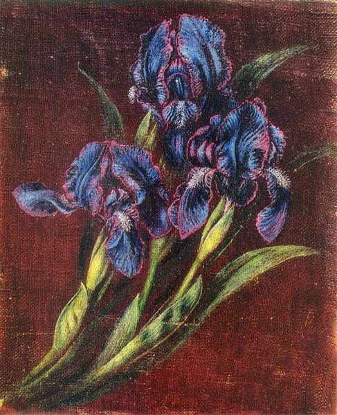 Irises, c.1950 - Kateryna Bilokur