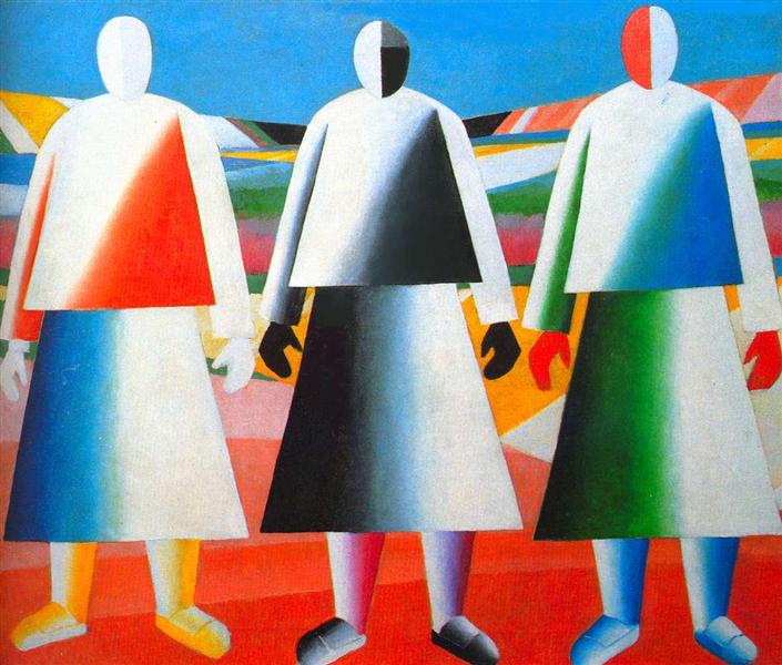 Girls in the Fields, 1932 - Kazimir Malevich