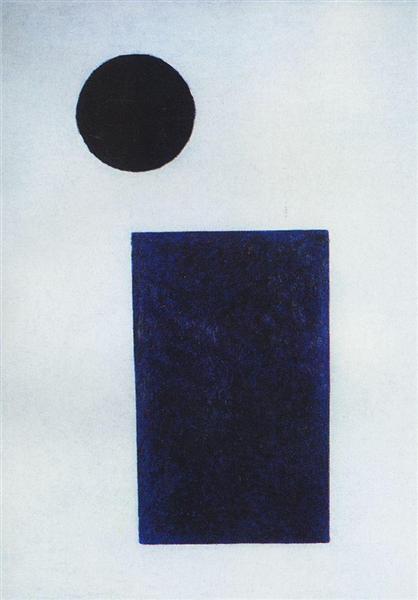 Quadrilateral and the circle, 1915 - Kasimir Malevitch