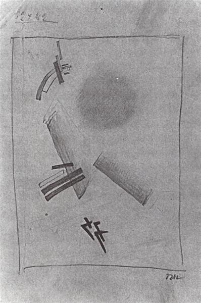 Suprematic elements, 1917 - Kasimir Sewerinowitsch Malewitsch