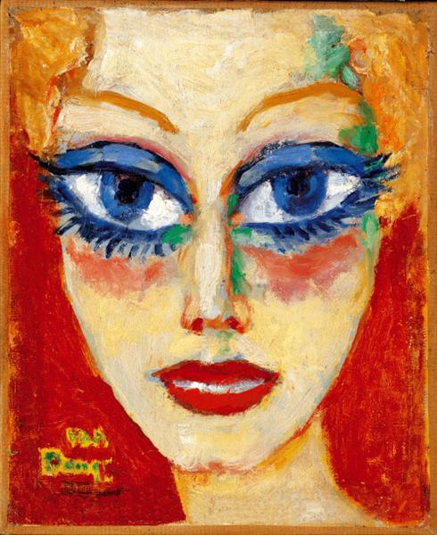 Woman with Blue Eyes, 1908 - 基斯·梵·鄧肯
