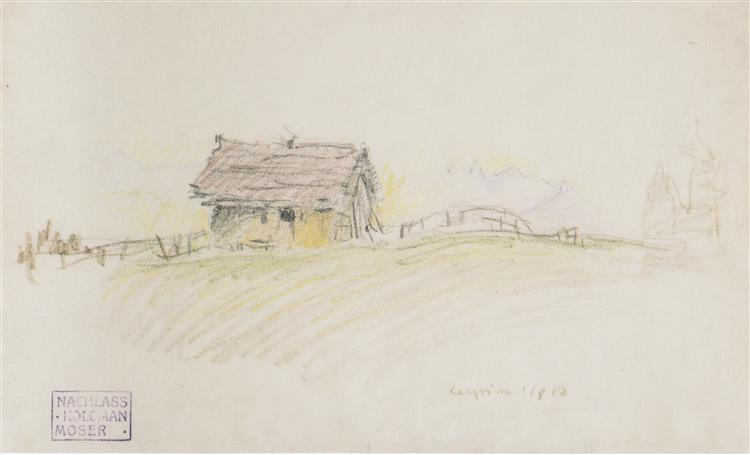 Hut in Leysin, 1913 - Koloman Moser