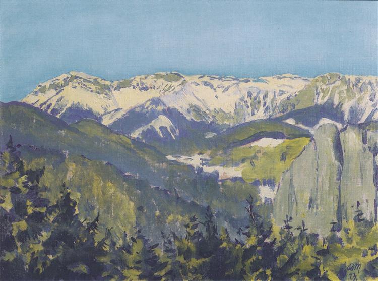 Landscape in Semmering, 1913 - Коломан Мозер