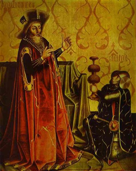 Abishai Kneeling before David, c.1435 - Конрад Віц