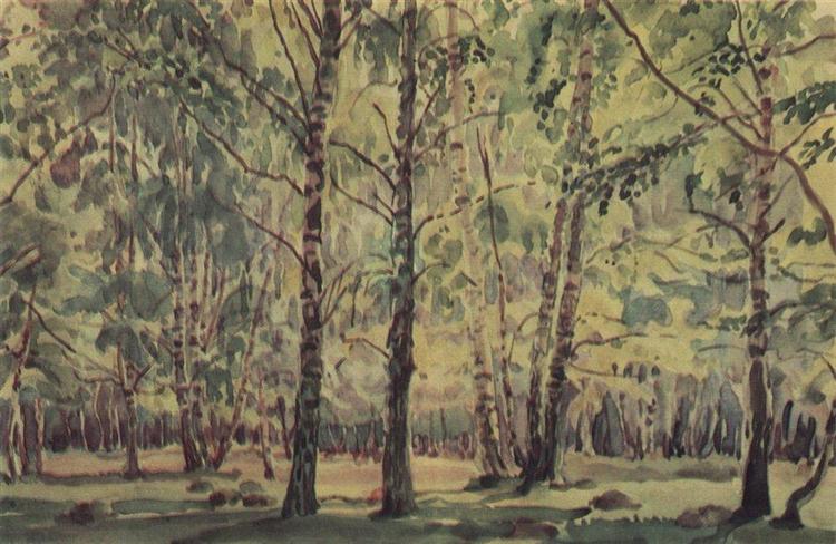 Birch Grove, c.1935 - Konstantin Fjodorowitsch Bogajewski