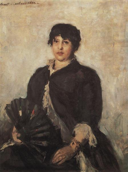 Portrait of Olga Alyabyeva, 1889 - Konstantin Alexejewitsch Korowin