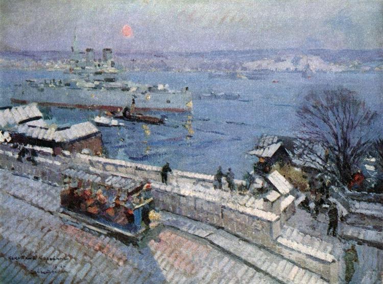 Sevastopol iin winter, 1916 - Костянтин Коровін