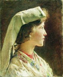 Portrait of the Girl - Костянтин Маковський