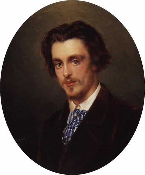 Portrait of V.Makovsky, Artist's Brother, 1868 - Konstantin Makovsky