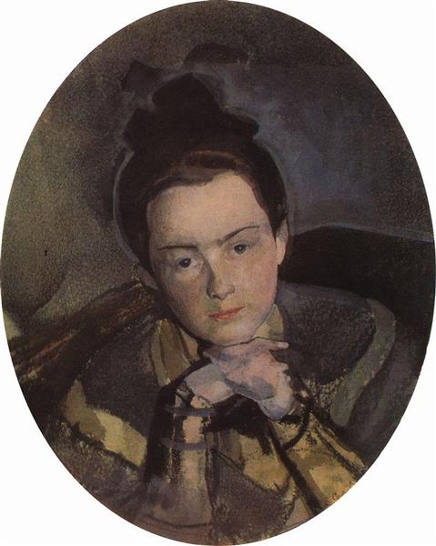 Portrait of E. Ostroumova, 1904 - Konstantin Somov