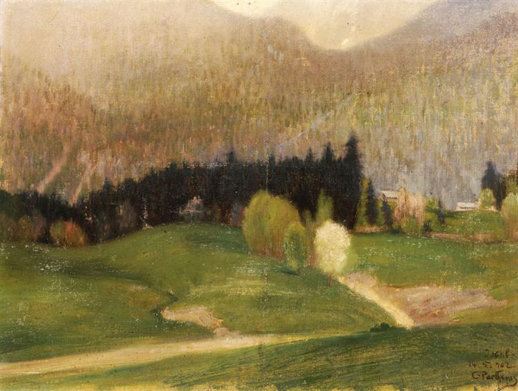 Landscape with Fir Trees, c.1902 - Konstantinos Parthenis
