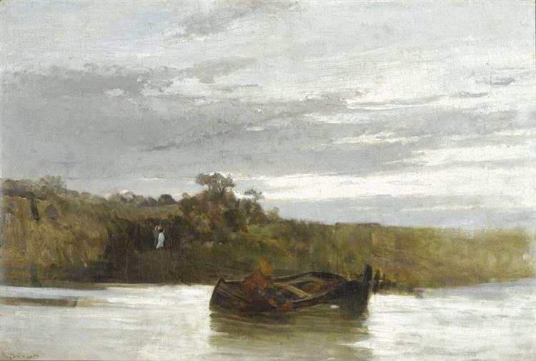 The river, c.1875 - Constantinos Volanakis