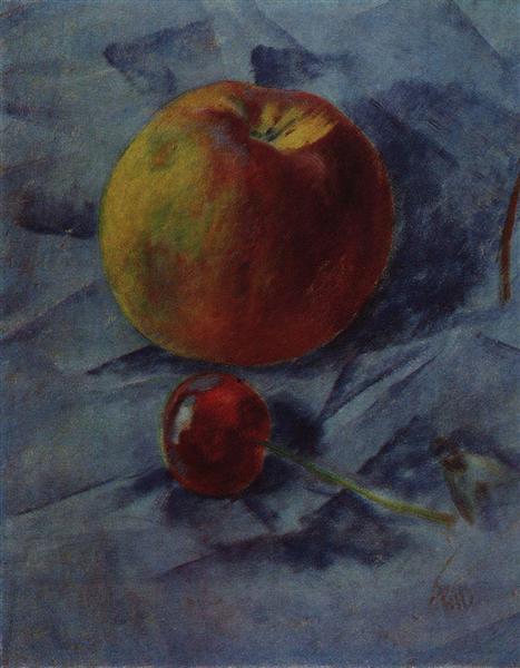 Apple and cherry, 1917 - Kuzmá Petrov-Vodkin