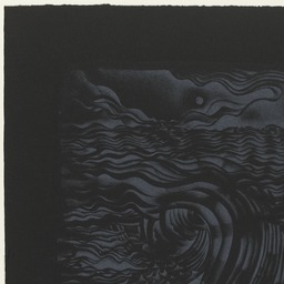Study for An Untitled Print (White on Black), 1982 - Lee Bontecou