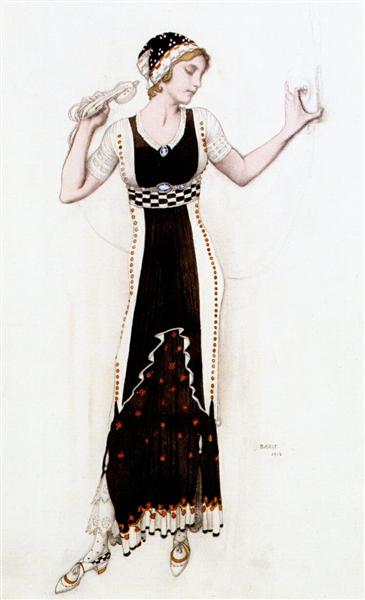 Fantasy on modern costume (atalanta), 1912 - Leon Bakst