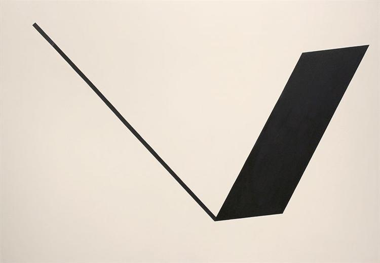 Big Space - Black Line, 1990 - Леон Полк Смит