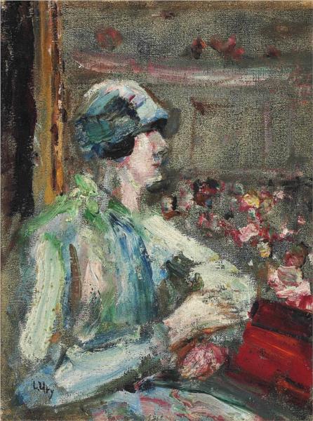 Lady in the loge, 1920 - Lesser Ury