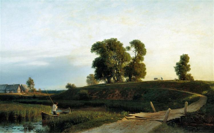 View of Lakhta near St. Petersburg, 1850 - Лев Лагоріо