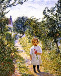 Little Girl n a Lane, Giverny - Lilla Cabot Perry