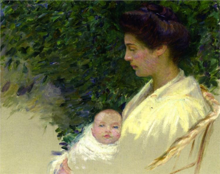 Mother and Baby (Alice Grew and Anita), 1909 - Lilla Cabot Perry