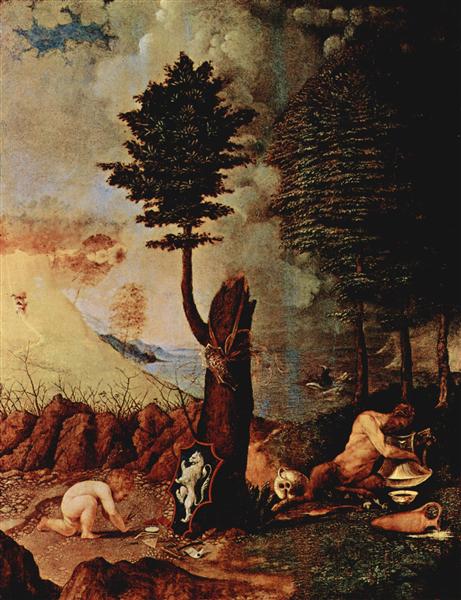 Allegory (Allegory of Prudence and Wisdom), 1505 - Лоренцо Лотто