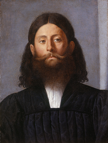Retrato de um homem barbado (Giorgione Barbarelli), c.1512 - Lorenzo Lotto