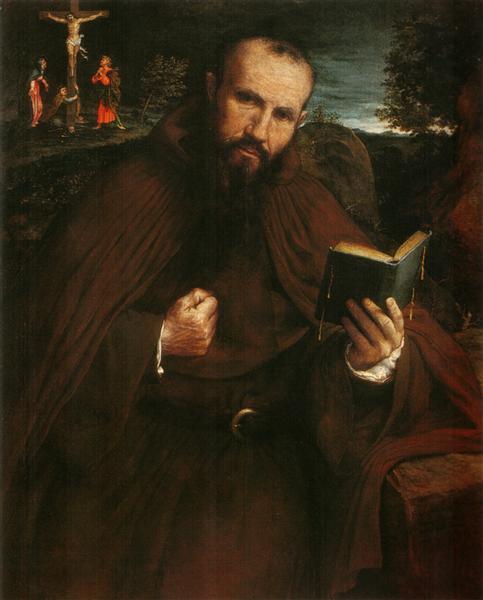 Portrait of Fra Gregorio Belo di Vicenza, 1548 - 羅倫佐·洛托