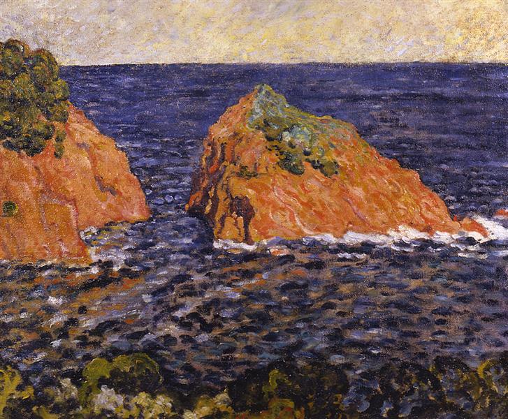 The Rock in the Sea - Louis Valtat