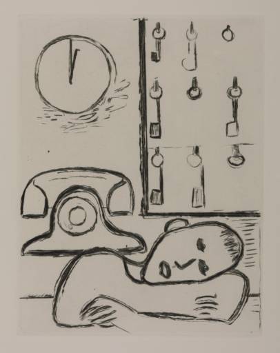 Man, Keys, Phone, Clock, 1994 - Louise Bourgeois