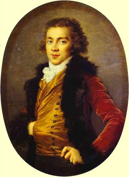 Portrait of Baron Grigory Alexandrovich Stroganoff, 1793 - 伊莉莎白·維傑·勒布倫