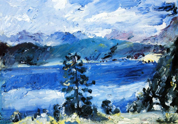 The Walchensee with a Larch Tree, 1921 - Lovis Corinth