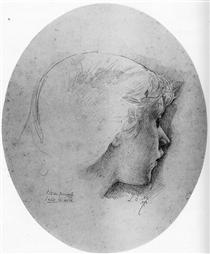Study for the Head of an Angel in Saint Isidore - Luc-Olivier Merson