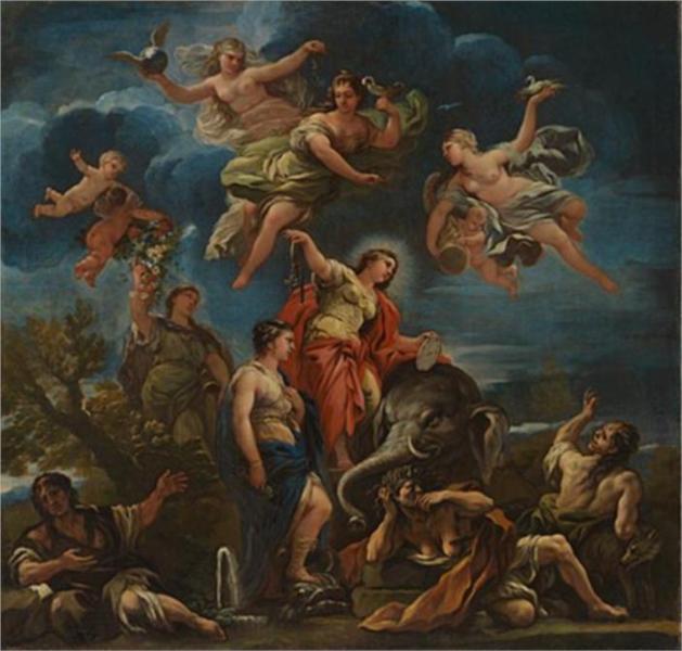 Allegory of Temperance, 1685 - Лука Джордано